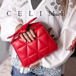 کیف پفکی گره ای قرمز