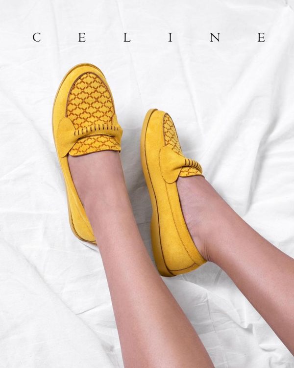 کفش کالج دخترانه زرد